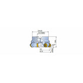 14D-F45XN-R-09 45° Face mills with double-sided economical 14 cutting edges inserts of XN 09 for roughing of steels & cast irons - Big-tools Industrial Supply Tools for Metal Cutting